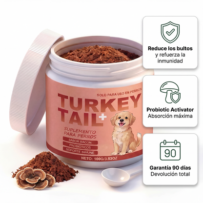 Turkey Tail Probiótico™ |  Reduce los bultos de tu perro